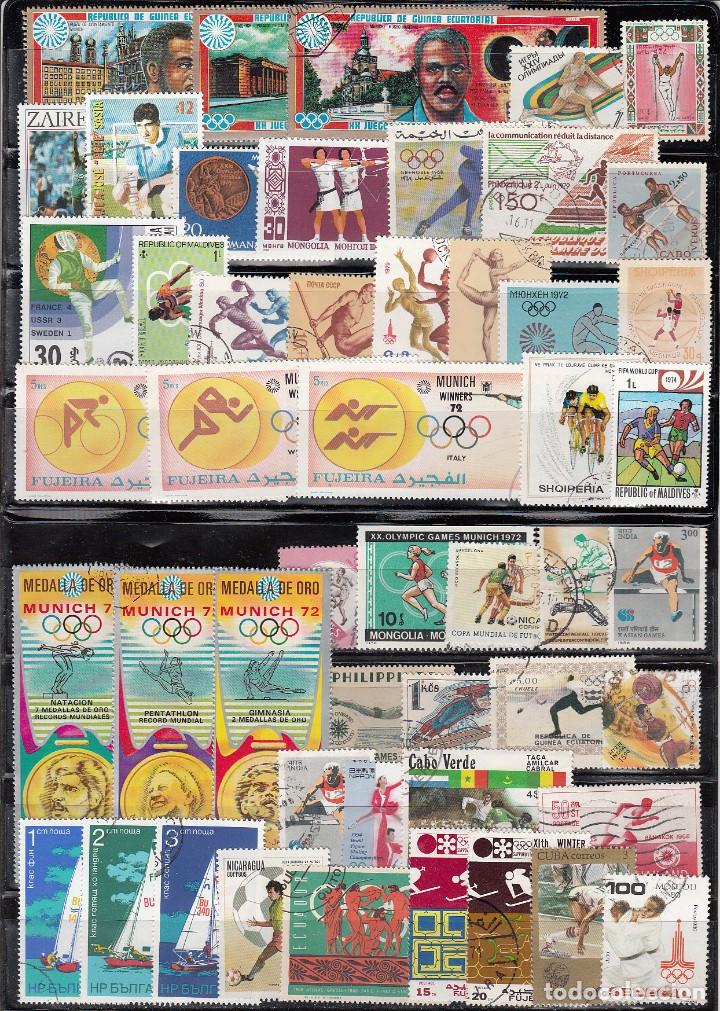 Timbres: LOTE DE 50 SELLOS DIVERSOS DEL TEMA DEPORTES