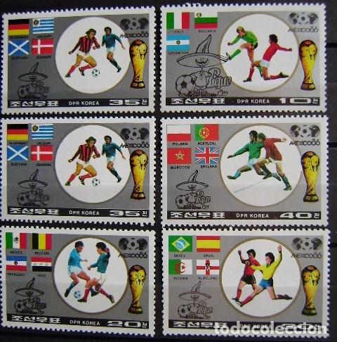 Timbres: KOREA DEL NORTE - IVERT 1815 SERIE NUEVA ** SIN CHARNELA - FUTBOL MEXICO 86 (S090)
