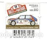 Timbres: Portugal  ** & 50 A&ntilde;os del Rally de Portugal, Lancia Delta Integrate 1992 2017 (6449)