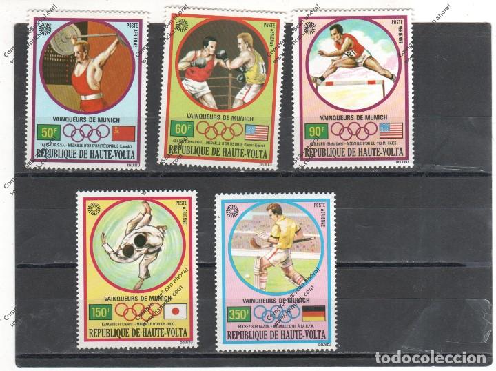Timbres: HAUTE VOLTA N&ordm;   A 115 AL 119 (**)