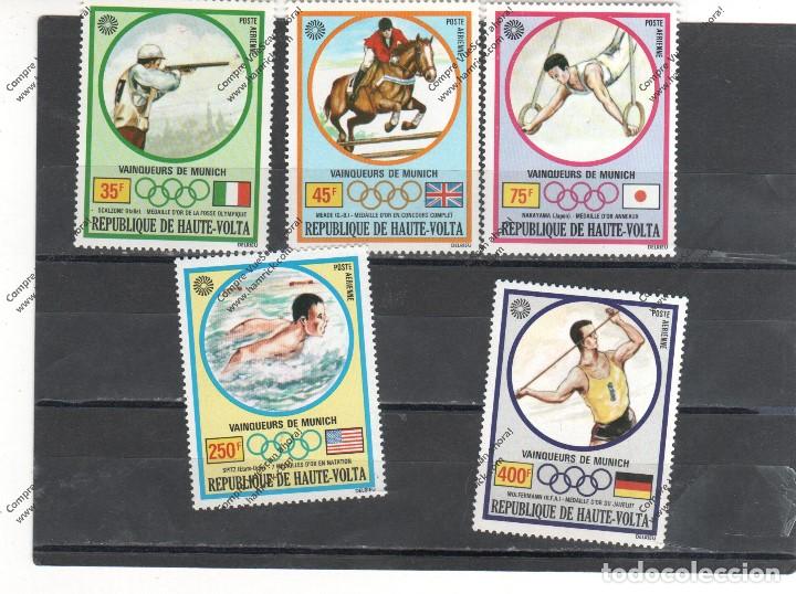 Timbres: HAUTE VOLTA N&ordm;  A 120 AL 124 (**)