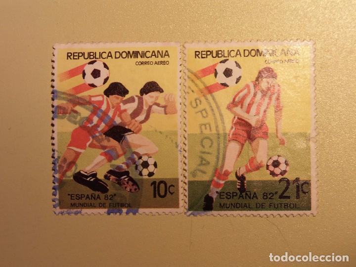 Timbres: F&Uacute;TBOL - CAMPEONATO DEL MUNDO DE F&Uacute;TBOL - ESPA&Ntilde;A 1982 - REP. DOMINICANA