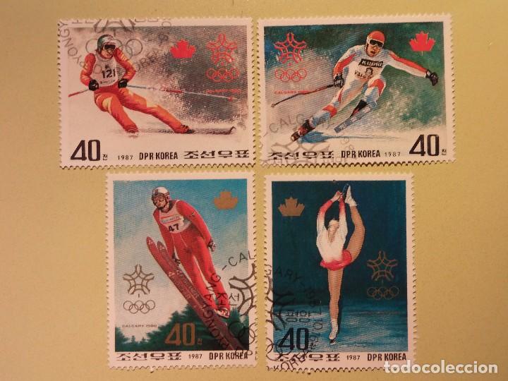 Timbres: Juegos Ol&iacute;mpicos de Calgary 1988 - ESQUI, SALTO DE ESQUI Y GIMNASIA