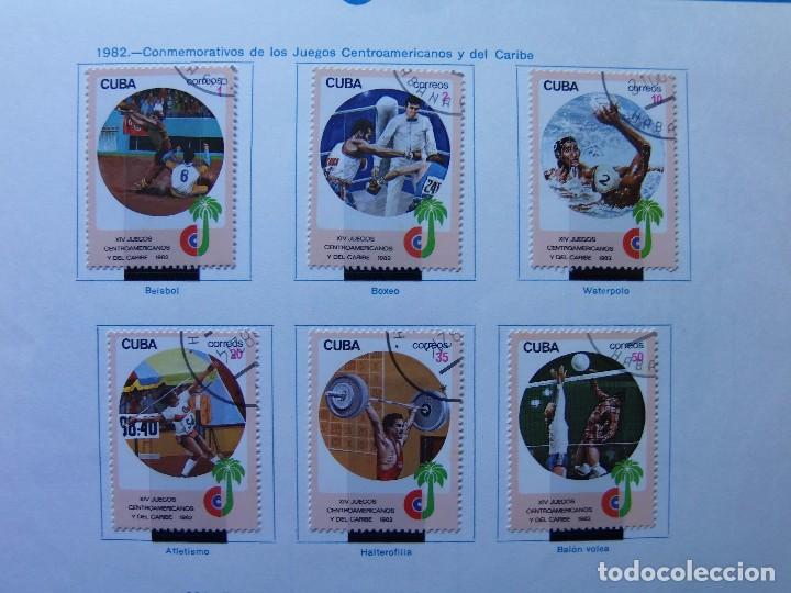 Timbres: JUEGOS CENTROAMERICANOS Y DEL CARIBE - BEISBOL, BOXEO, WATERPOLO, ATLETISMO, HALTEROFILIA Y BAL&Oacute;N.