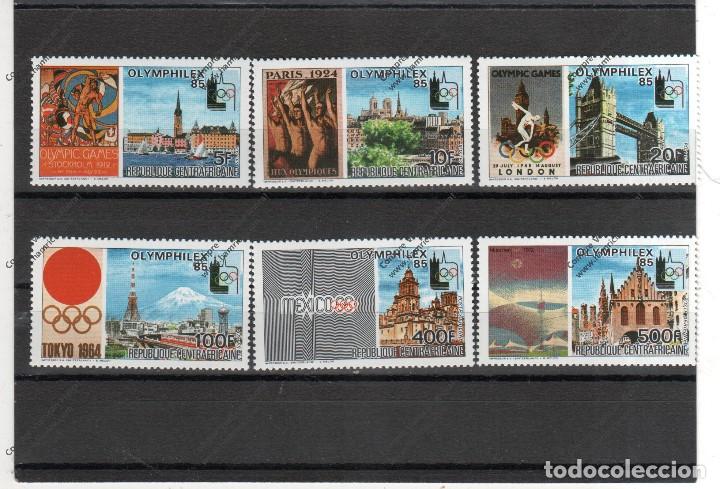 Sellos: Centrafricaine n&ordm; 658 al 661 y ae 320 al 321 (**)