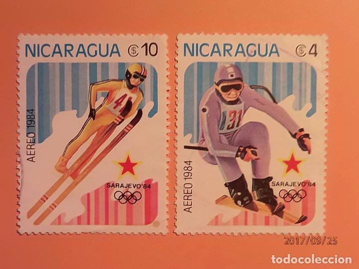 Selos: NICARAGUA - 1984 - SARAJEVO 84 - ESQUI.