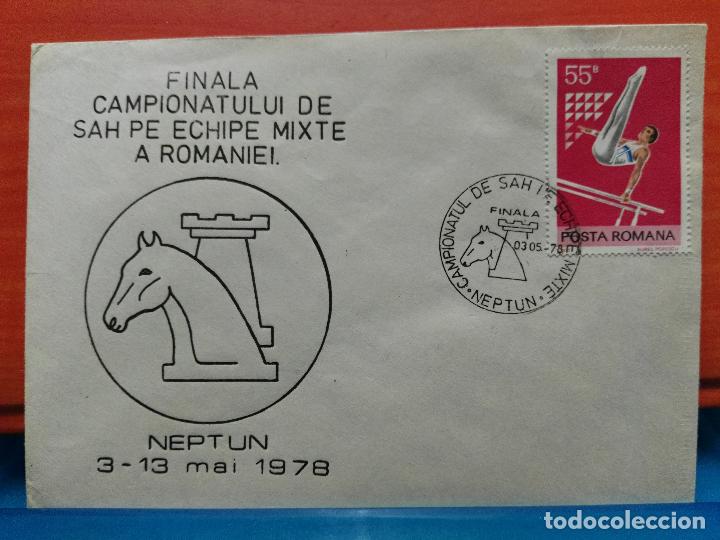Timbres: AJEDREZ. RUMAN&Iacute;A. FINAL DEL CAMPEONATO DE AJEDREZ POR EQUIPOS MIXTOS. NEPTUN 3-13/05/1978