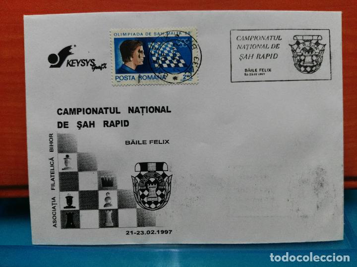 Sellos: AJEDREZ. RUMAN&Iacute;A. CAMPEONATO NACIONAL DE AJEDREZ R&Aacute;PIDO. BAILE FELIX 1997