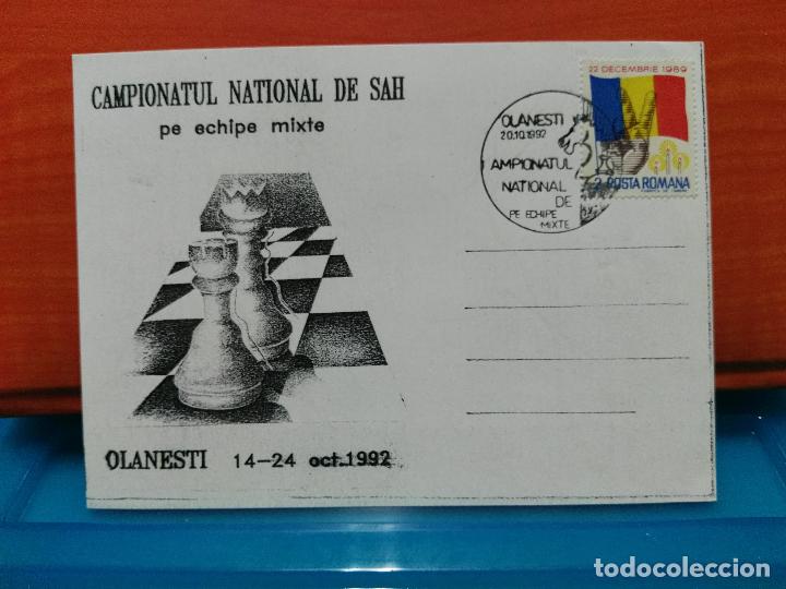Timbres: AJEDREZ. RUMAN&Iacute;A. CAMPEONATO NACIONAL DE AJEDREZ POR EQUIPOS MIXTOS. OLANESTI 1992