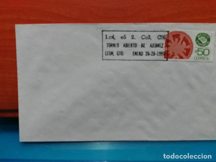 Timbres: AJEDREZ. M&Eacute;XICO. TORNEO ABIERTO DE AJEDREZ. APERTURA INGLESA. LEON 1990