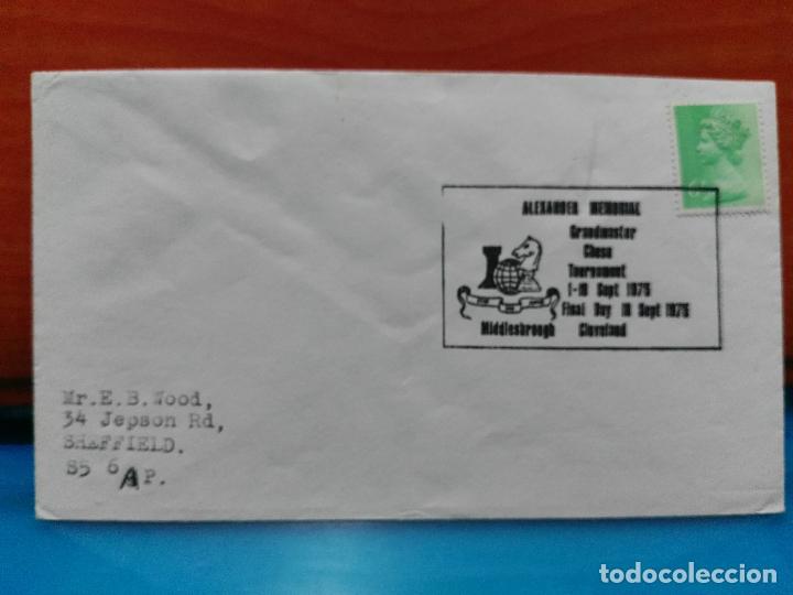 Timbres: AJEDREZ. GRAN BRETA&Ntilde;A. MEMORIAL ALEXANDER. TORENO DE GRANDES MAESTROS. 1975