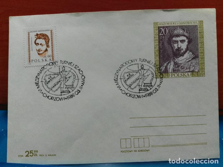 Timbres: AJEDREZ. POLONIA. TORNEO INTERNACIONAL DE AJEDREZ . CHORZOWI, 11-03-1989. REY Y CABALLO