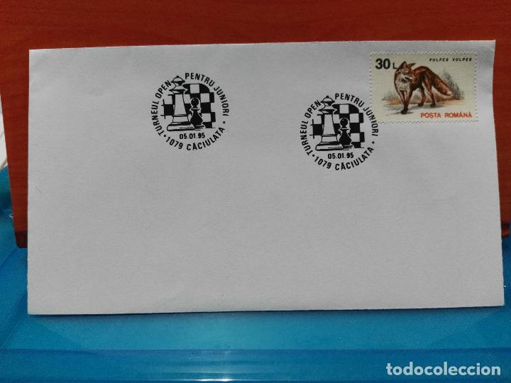 Sellos: AJEDREZ. RUMAN&Iacute;A. TORNEO DE AJEDREZ. JUNIOR. CACIULATA, 05-01-1995