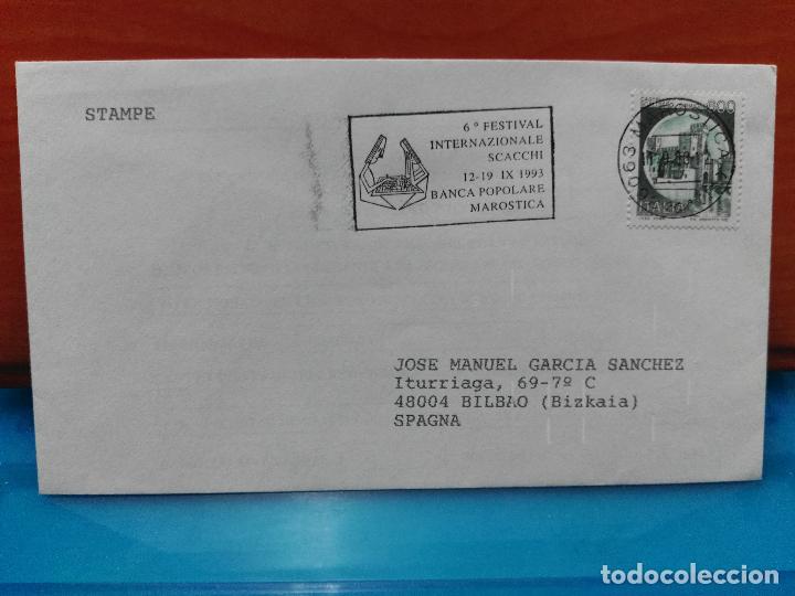 Sellos: AJEDREZ. ITALIA. 6&ordm; FESTIVAL INTERNACIONAL DE AJEDREZ EN MAROSTICA. 12-19/09/1993