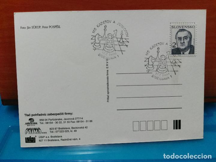 Sellos: AJEDREZ. ESLOVAQUIA. BRATISLAVA. 17-07-1993