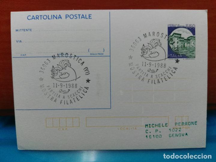 Sellos: AJEDREZ. ITALIA. PARTIDA DE AJEDREZ VIVIENTE. 11-09-1988