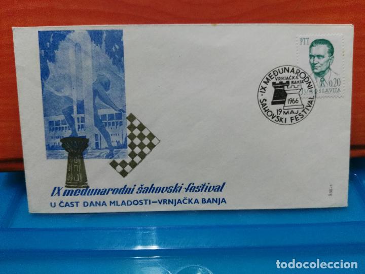 Timbres: AJEDREZ. YUGOSLAVIA. IX FESTIVAL INTERNACIONAL DE AJEDREZ. 1966