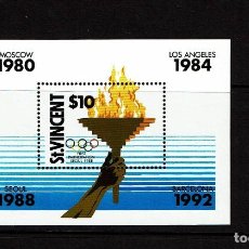 Sellos: SEUL 1988 - ST. VICENTE - HOJA 