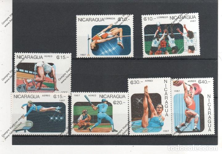 Sellos: NICARAGUA N&ordm; 1477 al 1148 y a 1215 al 1219  (**)