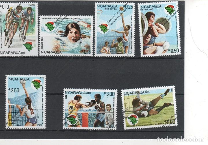 Sellos: NICARAGUA N&ordm; 1195 al 1198 y A 986 AL 988  (**)