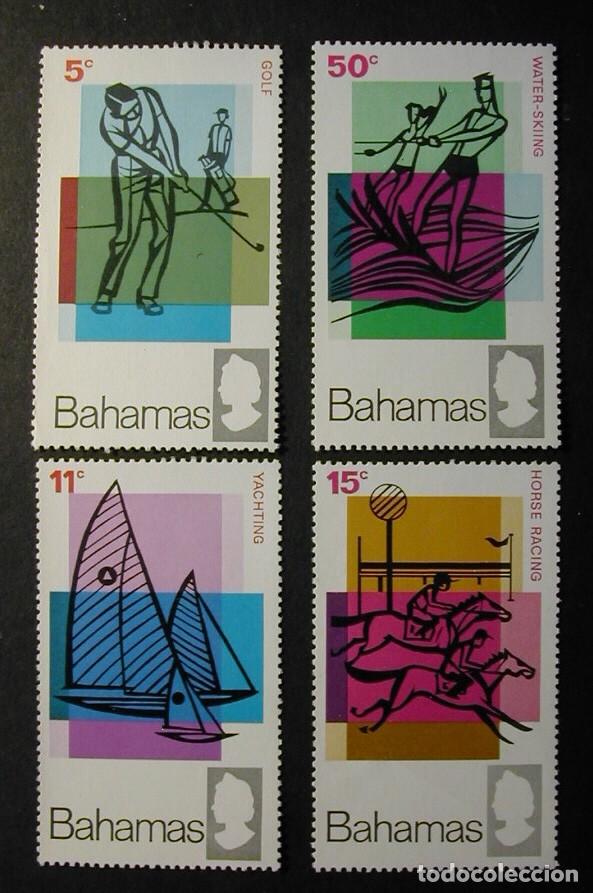 Timbres: BAHAMAS 1968 - DEPORTES - GOLF - VELA - HIPICA - SKI ACUATICO - YVERT N&ordm; 261-264**