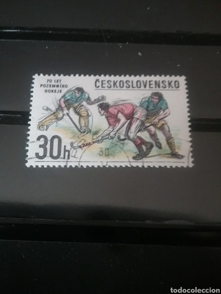Sellos: Sellos de Checoslovaquia mtdos (usados).1978. Juegos. Hokey hierba. Atletas. Aniversario.