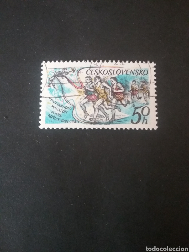 Sellos: Sellos R. Checoslovaquia nuevos/1980/Maraton/paz/Paloma/Aves/Corredores/Juegos/Atleta/carrera/