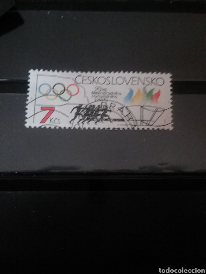 Sellos: Sellos de Checoslovaquia mtdos (usados).1984. Aniversario comite olimpico internaciones. Griegos. P