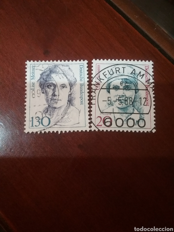 Briefmarken: Sellos Alemania, R. Federal mtdos/1988/Mujeres famosas/musica/tenista