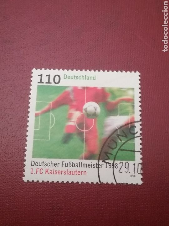Briefmarken: Sellos Alemania, R. Federal mtdo/1998/Campeones de bundesliga/deporte/furbol/Kaiserlauten/juegos