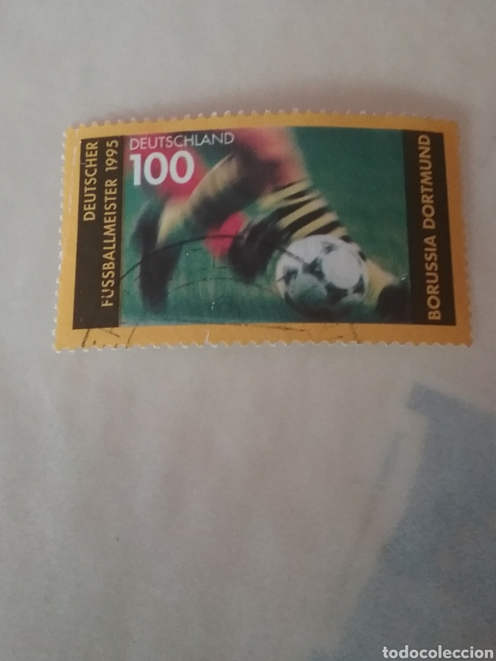 Briefmarken: Sellos Alemania. R. Federal mtdos/1995/Futbol/Campeon de liga. Borussia Dortmun/deporte/juegos/