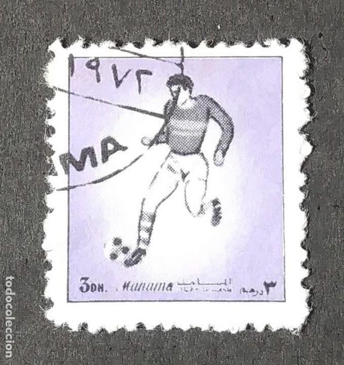 Sellos: 1972 Manama (E.A.U.) F&uacute;tbol