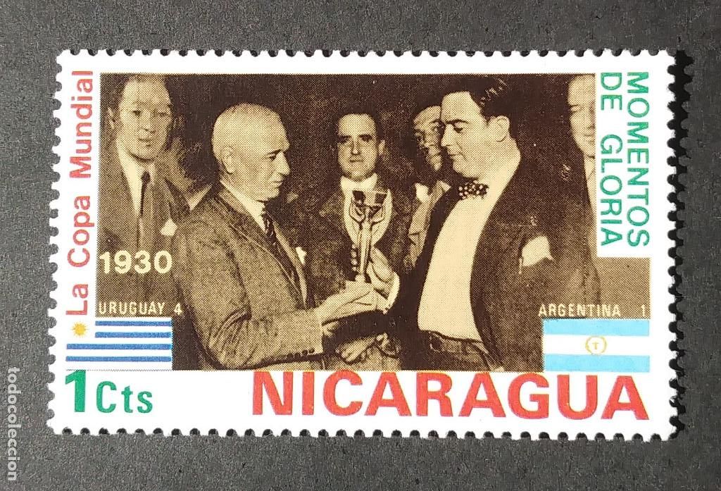 Sellos: 1974 Nicaragua Copa mundial de f&uacute;tbol
