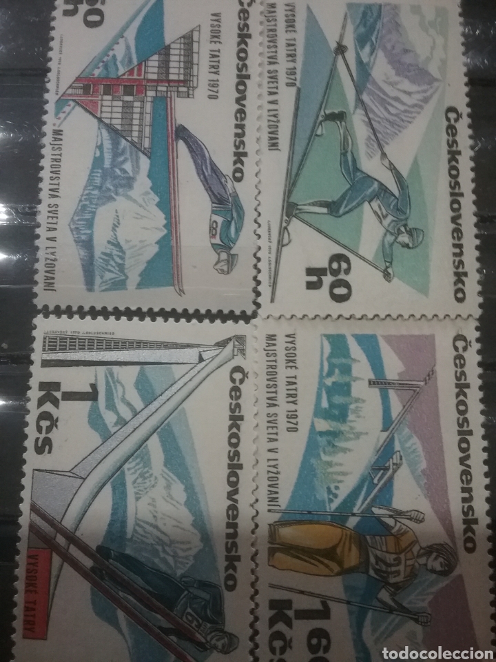 Sellos: Sellos R. Checoslovaquia nuevo/1970/campeonato/mundial/esqui/Alto/paisajes/deporte/atletas/monta&ntilde;as
