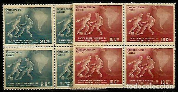 Selos: CHILE 1962 MUNDIAL DE FUTBOL **