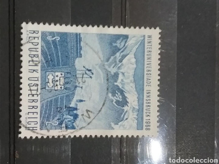 Timbres: Sellos Austria (Osterreich) mtdo/1968/juegos/deporte/invierno/olimpiadas/Innsbruck/sky/pista/monta&ntilde;a