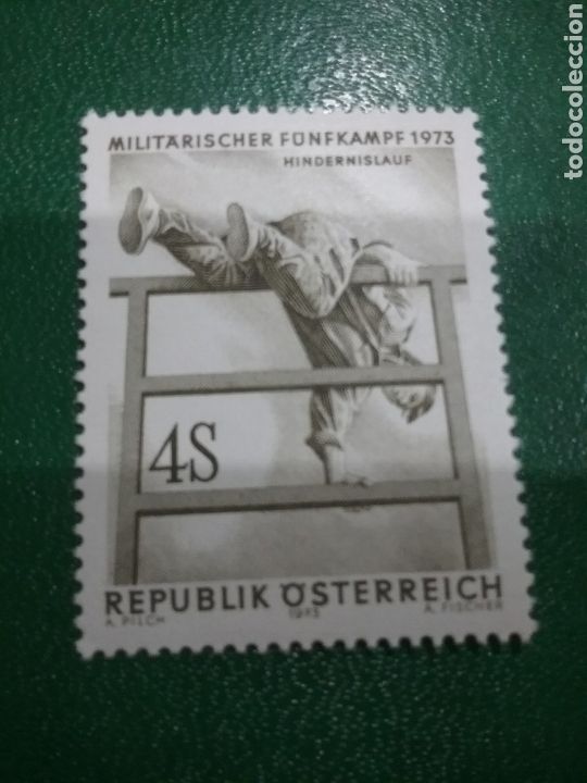 Timbres: Sellos Austria (Osterreich) nuevos/1973/deporte/juegos/militar/pentathlon/campeonato/soldados/