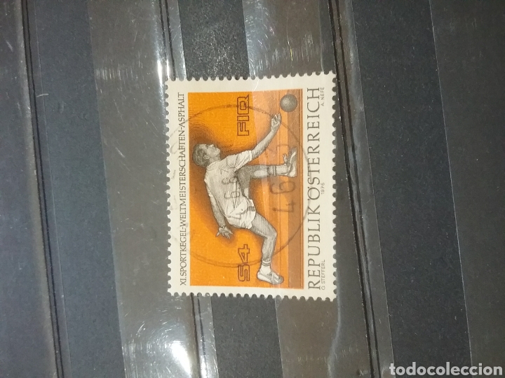 Briefmarken: Sellos Austria (Osterreich) mtdos/1976/campeonato/mundial/bolos/deporte/juego/atletas/