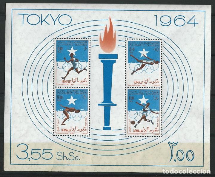 1964 Somalia Hb Ss Yvert 1 Mnh Juegos Olimp Comprar Sellos De Deportes En Todocoleccion