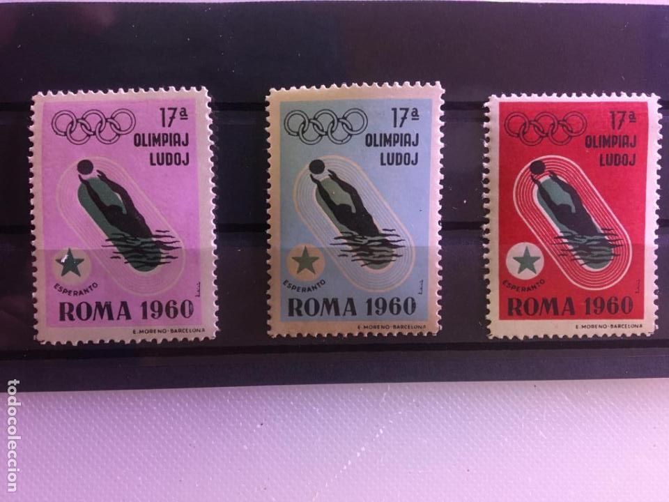 Selos: LOTE 3 SERIES DISTINTO COLOR.WATERPOLO.ESPERANTO OLIMPIADAS 1960 ROMA