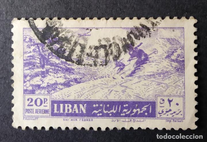 Sellos: 1955 L&iacute;bano Esqu&iacute; en el L&iacute;bano - Foto 1