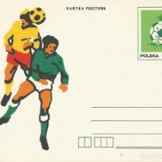 Sellos: 1978. POLONIA/POLAND. ENTERO POSTAL/STATIONERY. TORNEO JUNIOR UEFA. FÚTBOL/FOOTBALL. DEPORTES/SPORTS