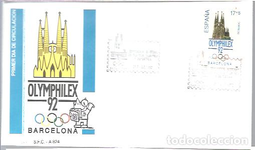 Sellos: OLIMPHILEX 92 BARCELONA - Foto 1