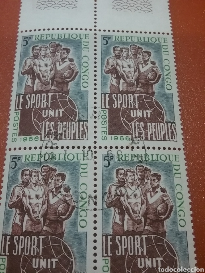 Stamps: Sello R Congo (S1/6v) (Brazzaville) mtdo/1966/deporte/una/pueblos/gente/juegos/LEER DESCRIPCI&Oacute;N
