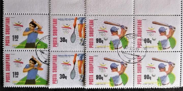Timbres: ALBANIA 1992 - JJ.OO. ESPA&Ntilde;A .