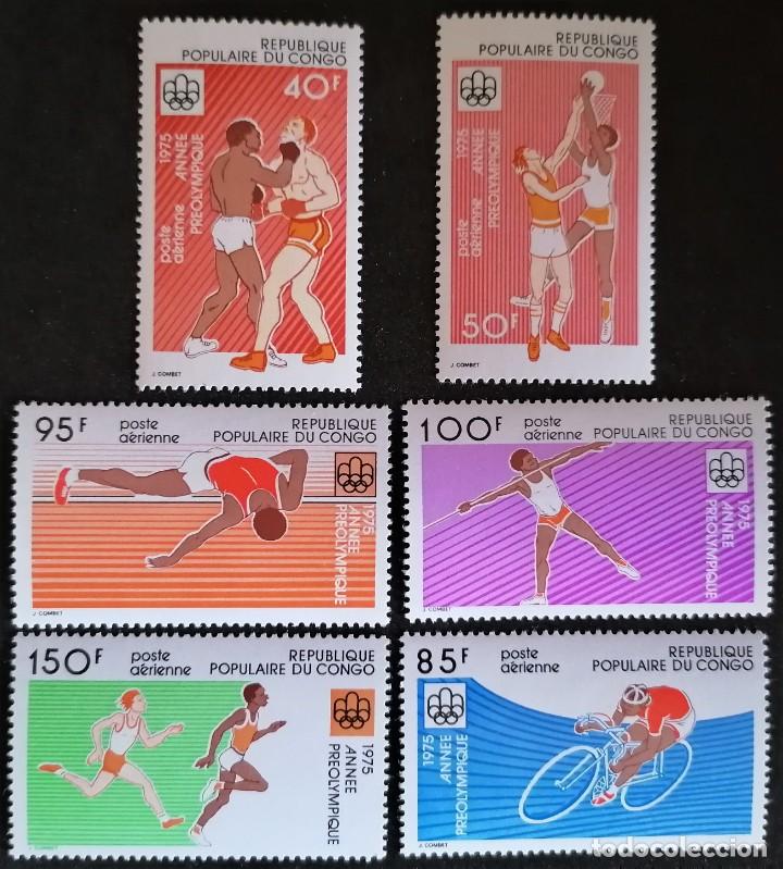 Sellos: CONGO 1975 A&Ntilde;O PREOL&Iacute;MPICO - Foto 1