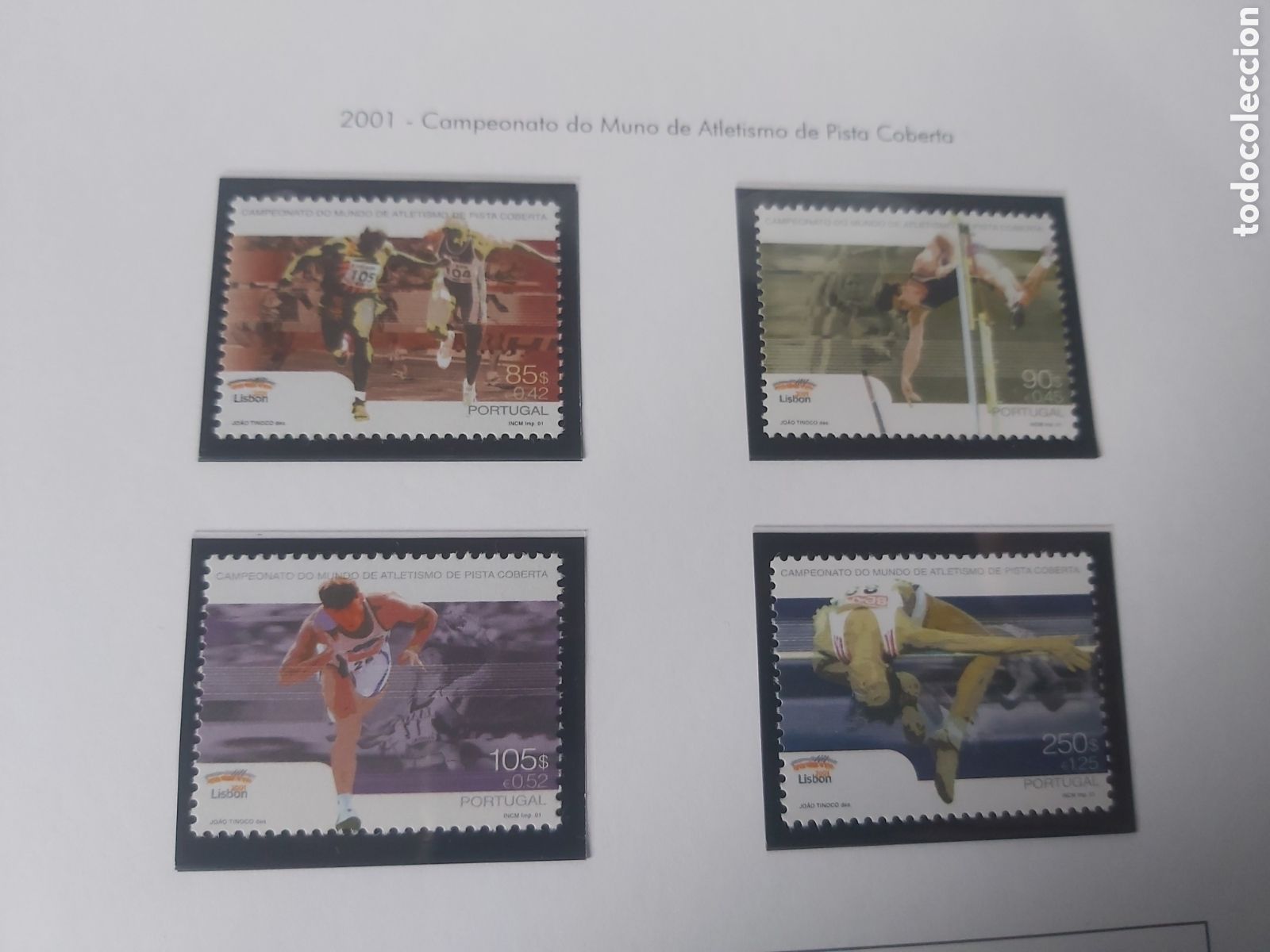 Briefmarken: Deportes atletismo pista 2001 serie completa nuevo yvert