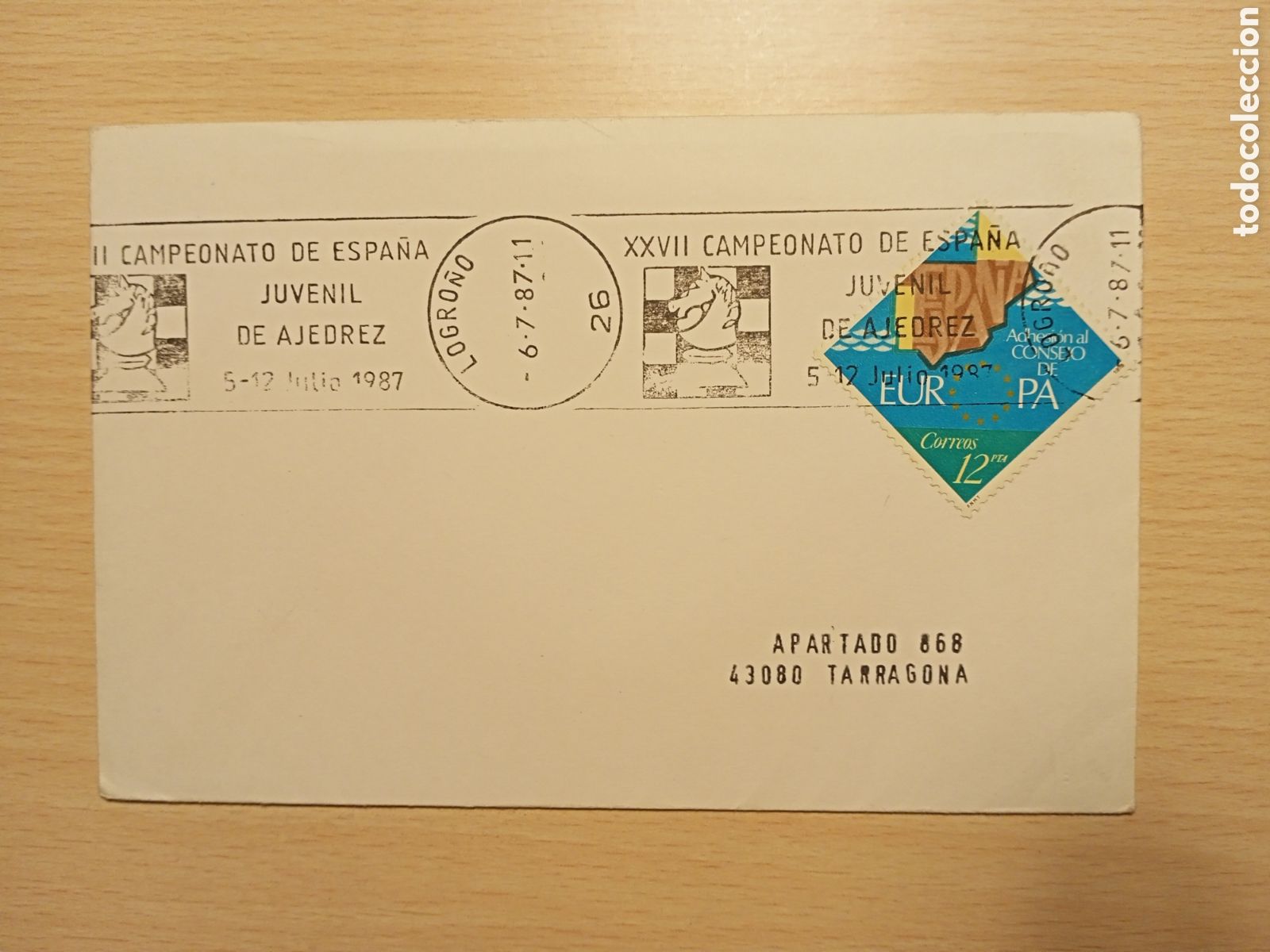 Timbres: Sobre ajedrez Logrońo (1987)