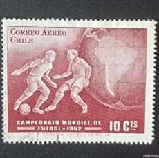 Sellos: SELLO USADO CHILE AEREO- AÑO 1962 - CAMPEONATO DEL MUNDO DE FUTBOL,