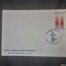 Sellos: MATASELLO COPA DE CUBA MOTO CROSS 1983 INAGURACION SANTA CLARA NOV-1-83